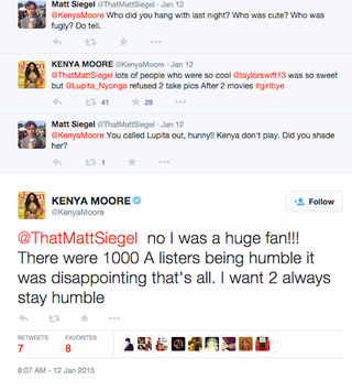 Illustration for article titled 'Humble' Kenya Moore Enraged That Lupita Wouldn't Take a Pic With Her